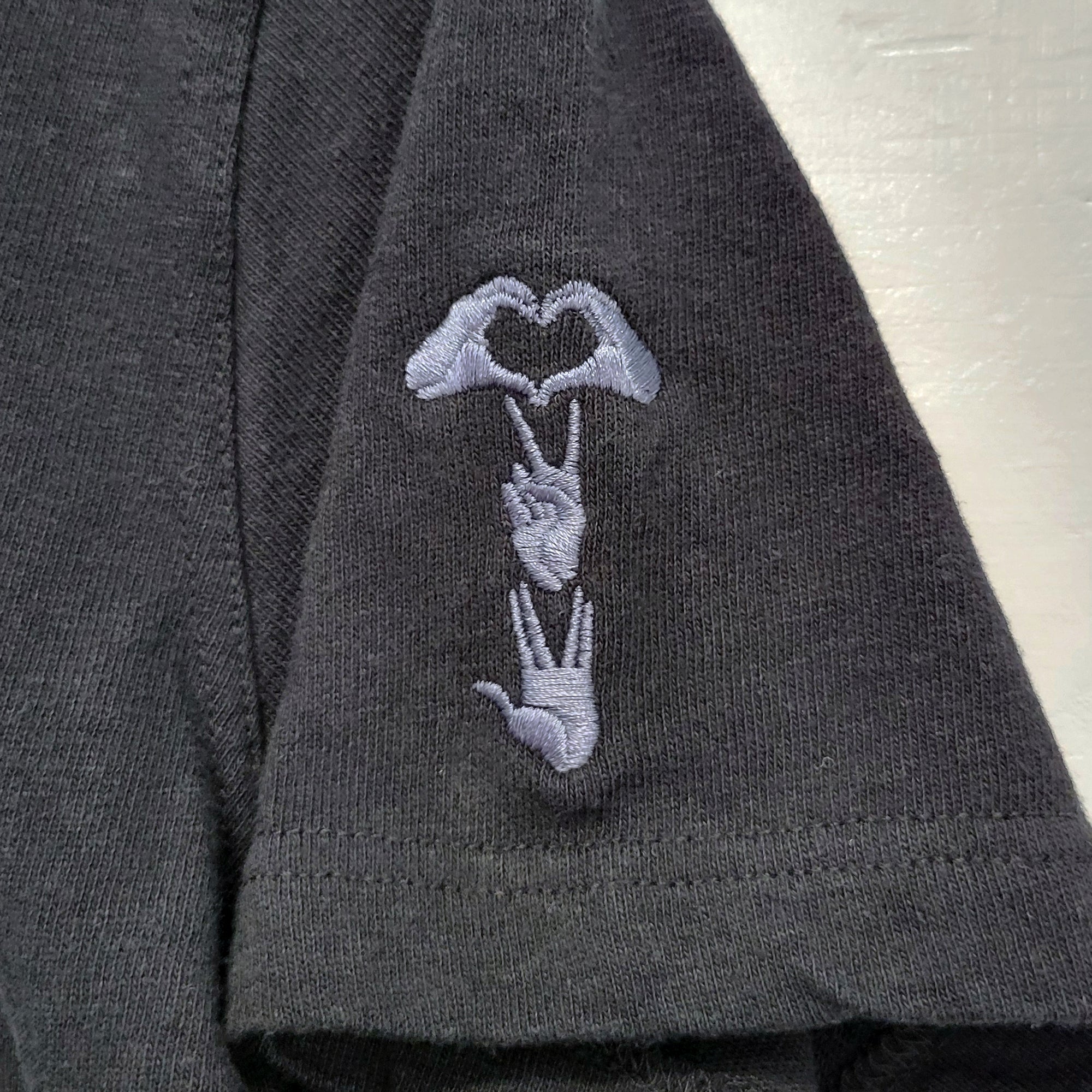 Love 2 Live Long & Prosper Tee - Black with White Print (Small)