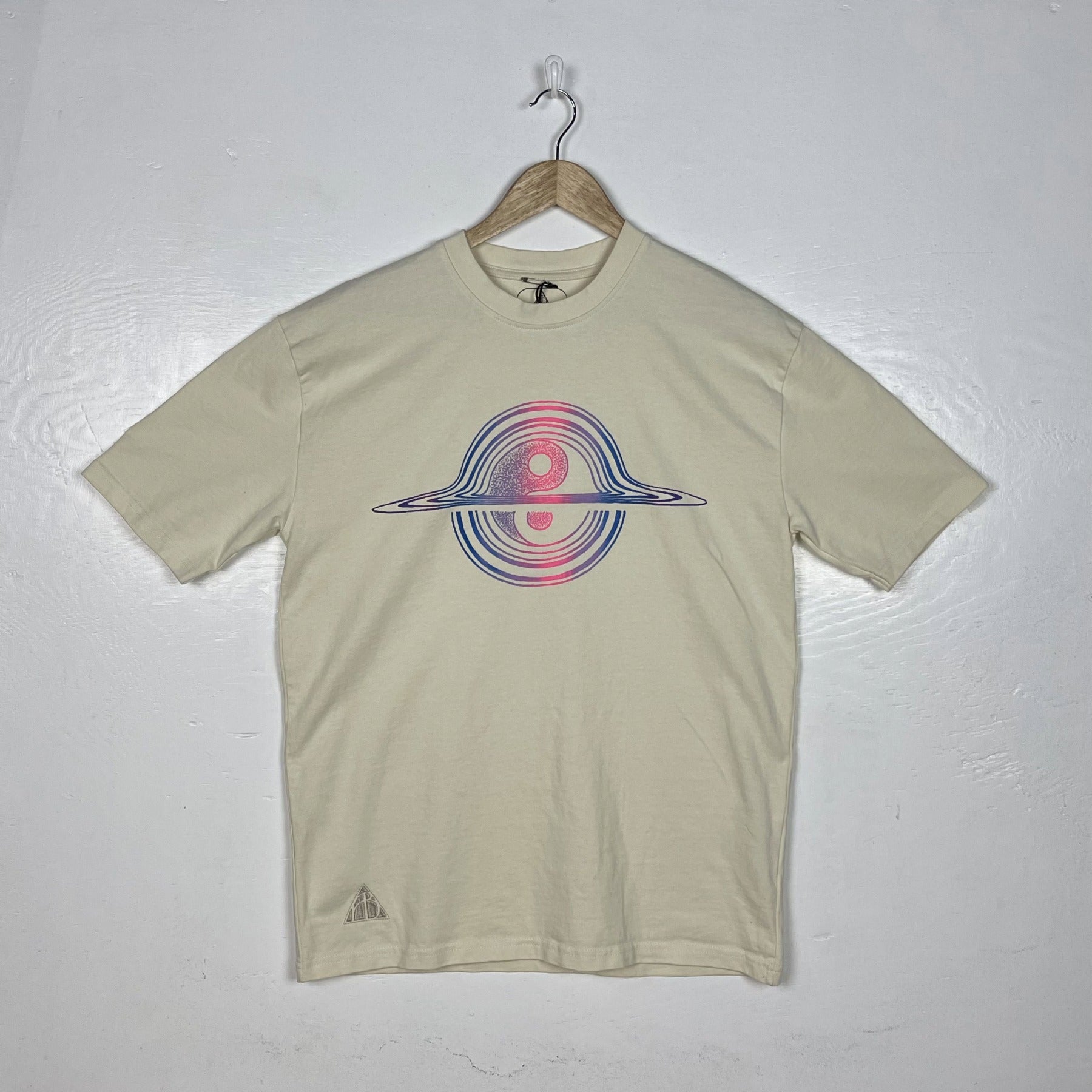 Everything Cycles Tee - Natural with Split (Small)