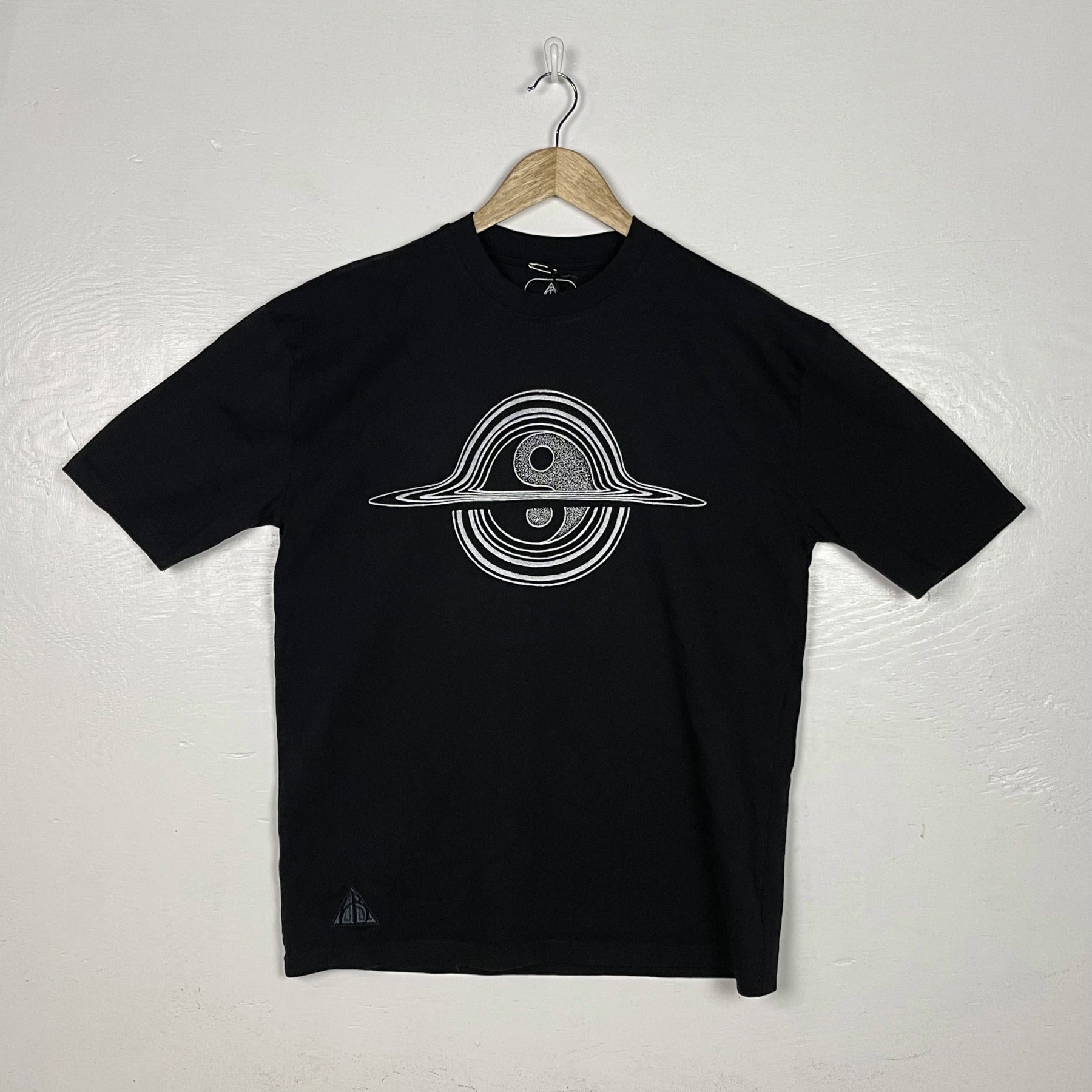 Everything Cycles Tee - Black with White Print (Small)