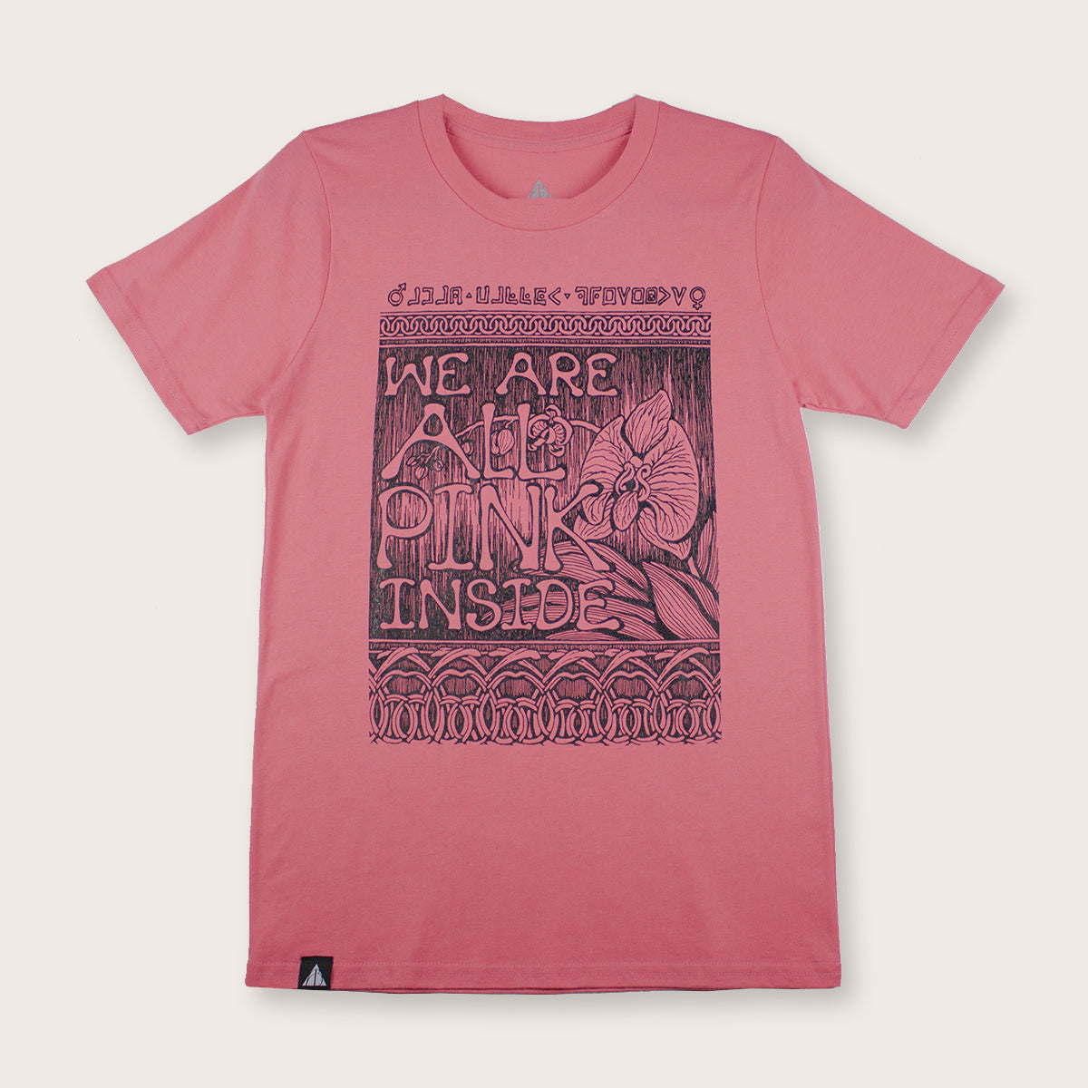 We Are All Pink Inside Art Nouveau Style