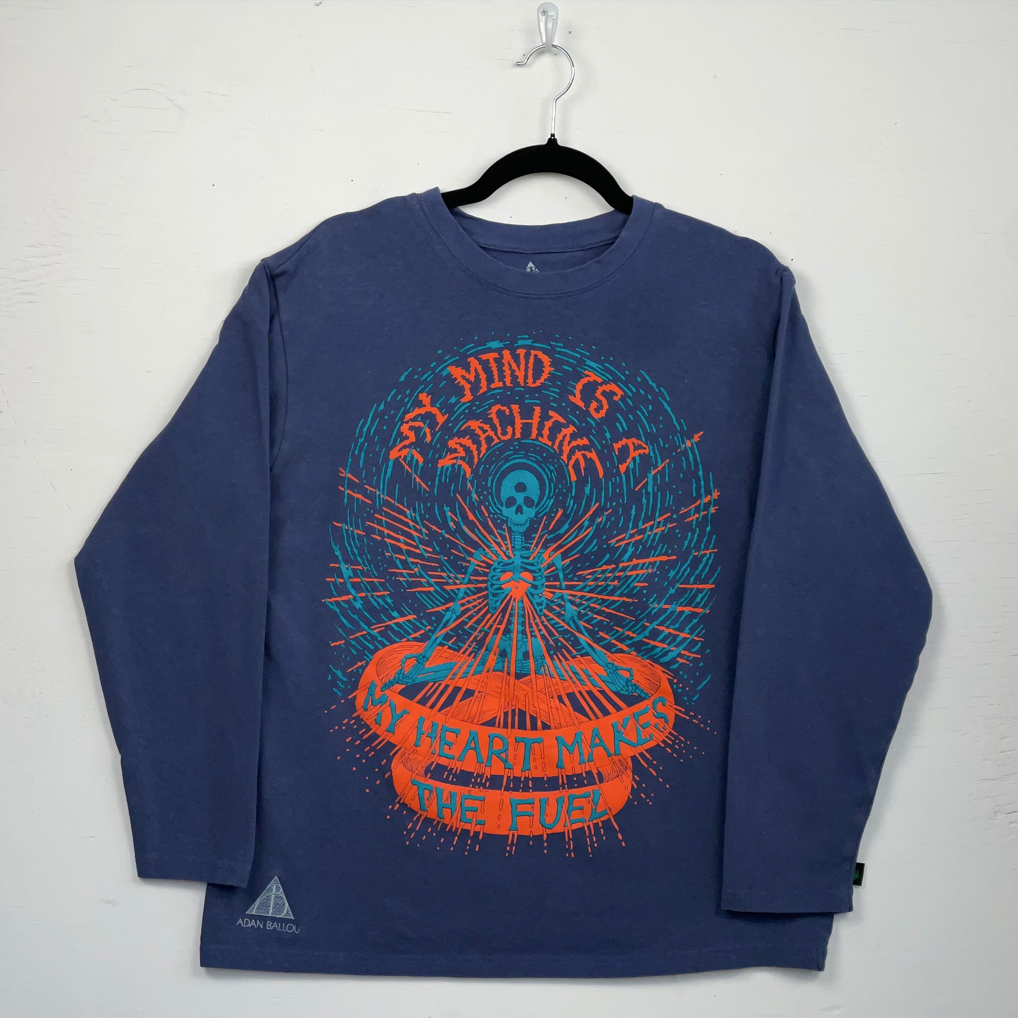 My Mind is a Machine, My Heart Makes the Fuel Navy Long Sleeves