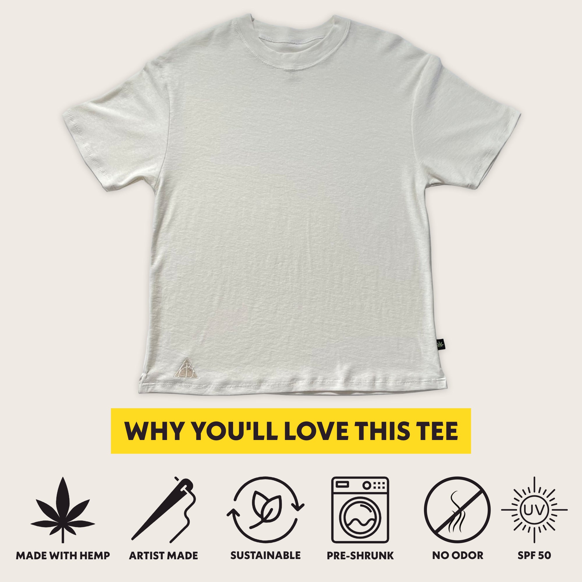 The Best Hemp T-shirt - Natural