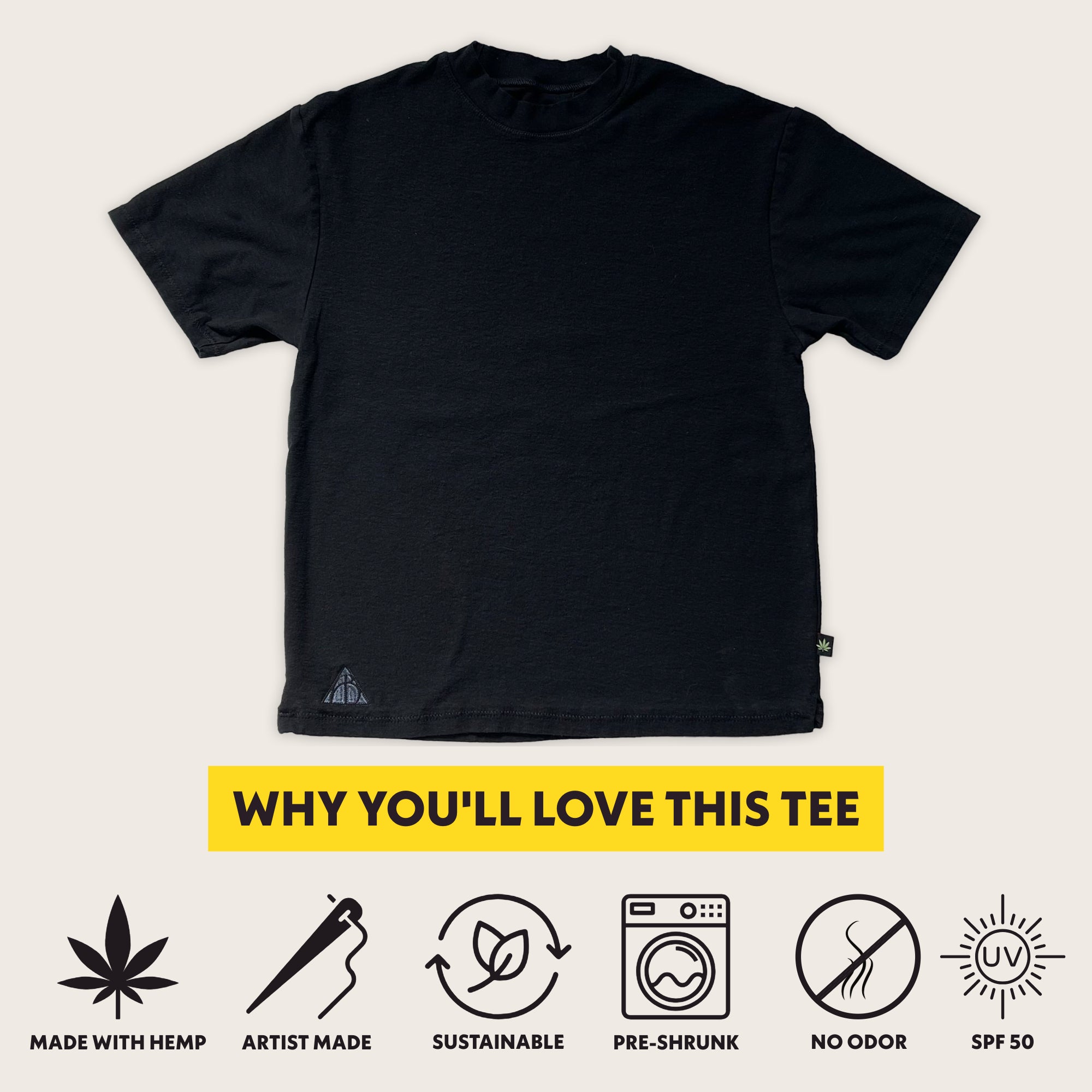 The Best Hemp T-shirt - Black